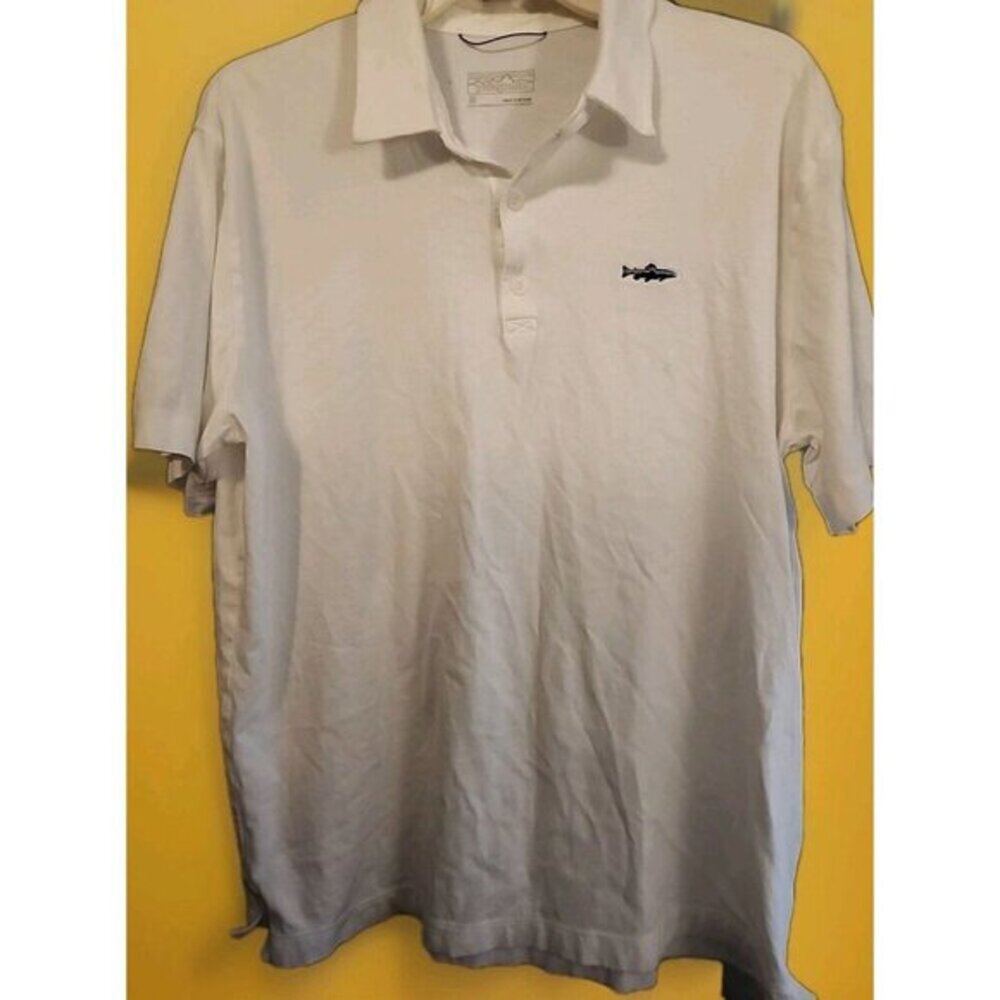 Patagonia Polo Shirt Medium Organic Cotton Short Sleeve Classic Casual Golf CR50